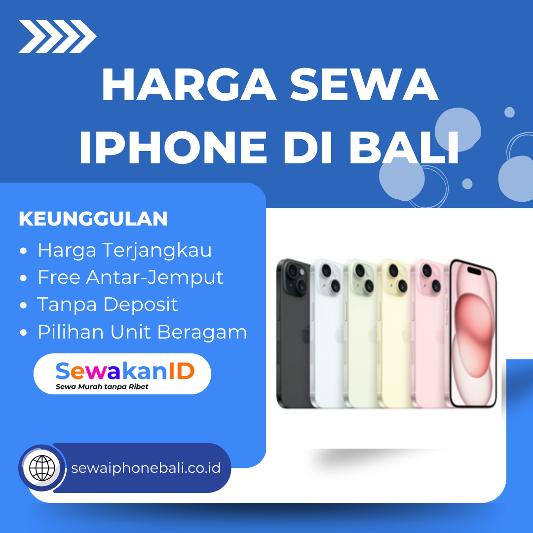 Harga sewa iPhone di Bali
