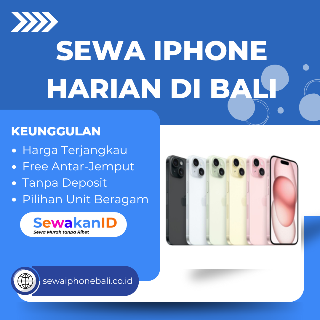 Sewa iPhone Harian di Bali