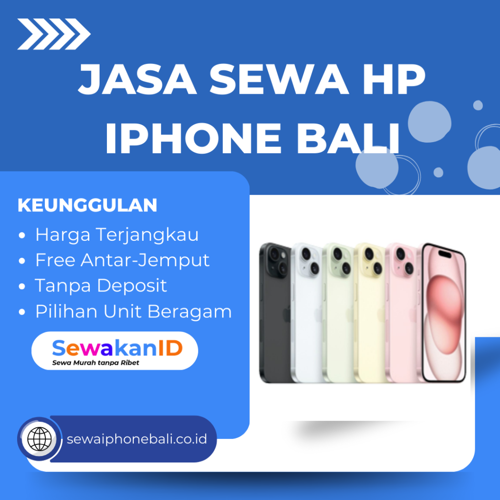 Jasa Sewa HP iPhone Bali