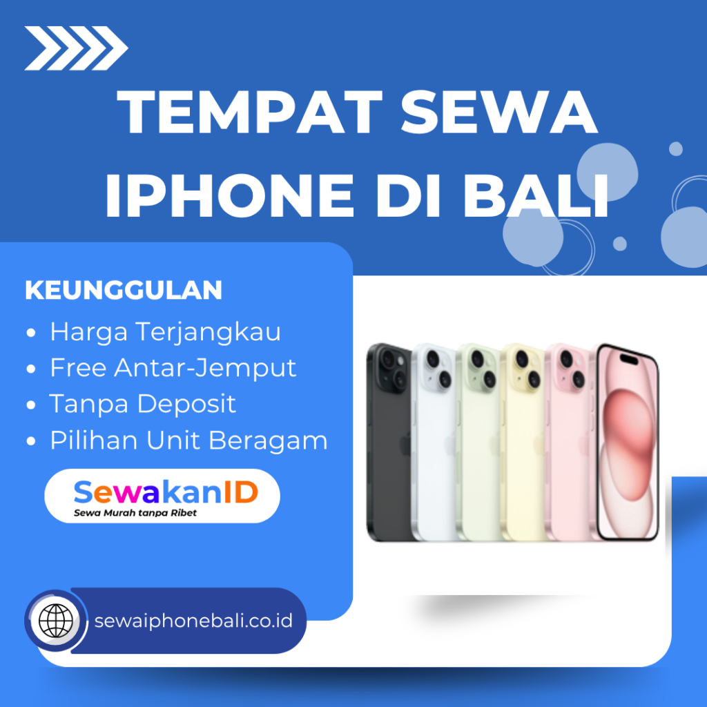 Tempat sewa iPhone di Bali