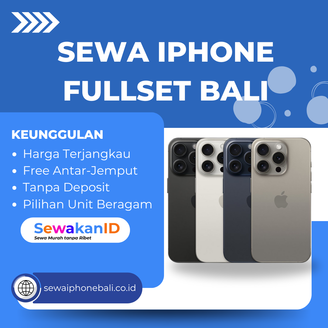 Sewa iPhone Fullset Bali