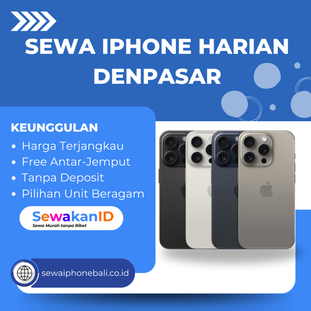 sewa iphone harian denpasar