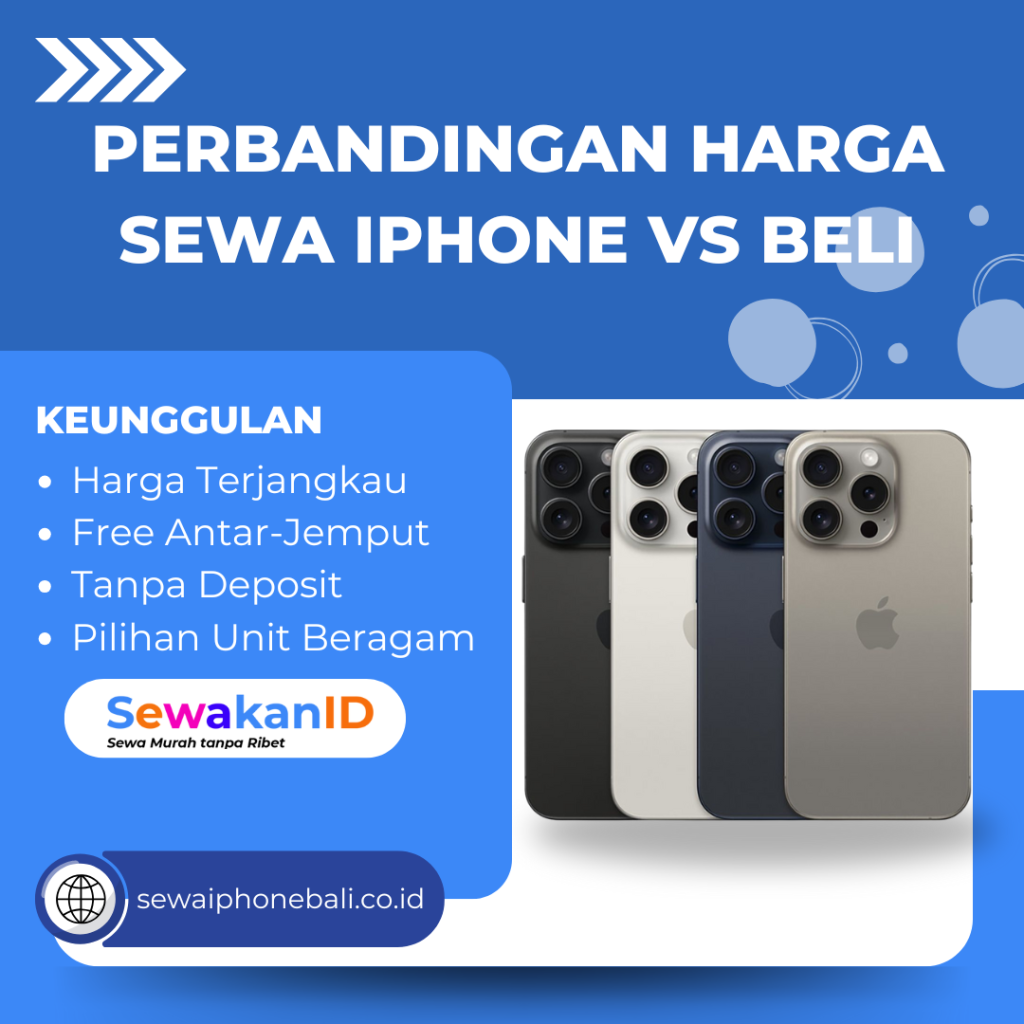 Perbandingan harga sewa iPhone vs beli