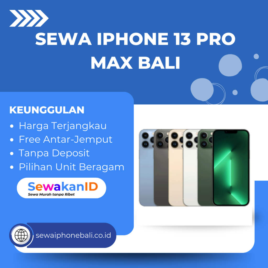 Sewa iPhone 13 Pro Max Bali