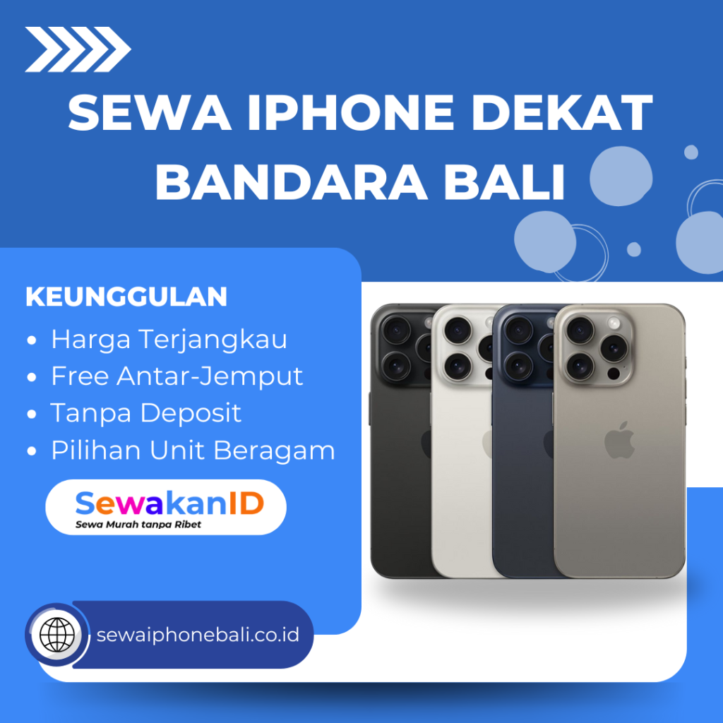 Sewa iPhone Dekat Bandara Bali
