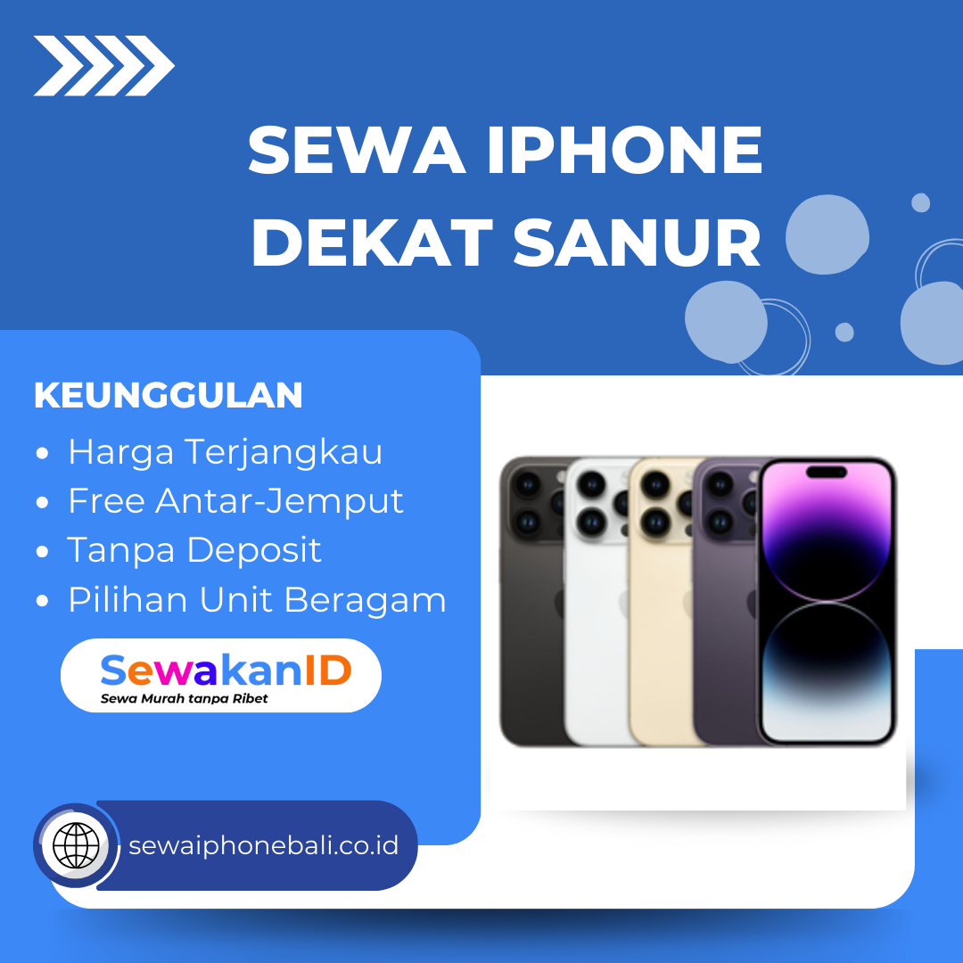 Sewa iPhone Dekat Sanur