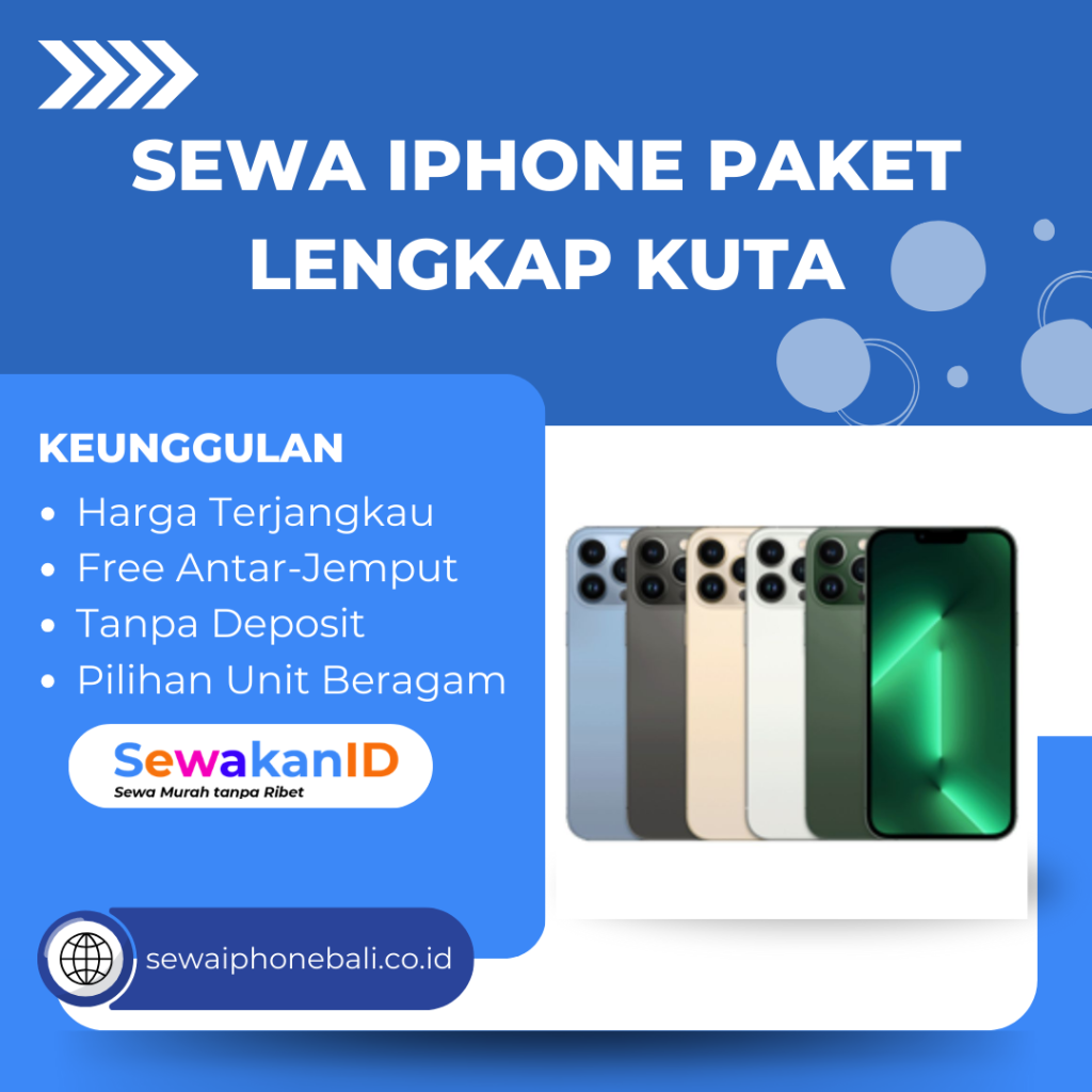 Sewa iPhone Paket Lengkap Kuta