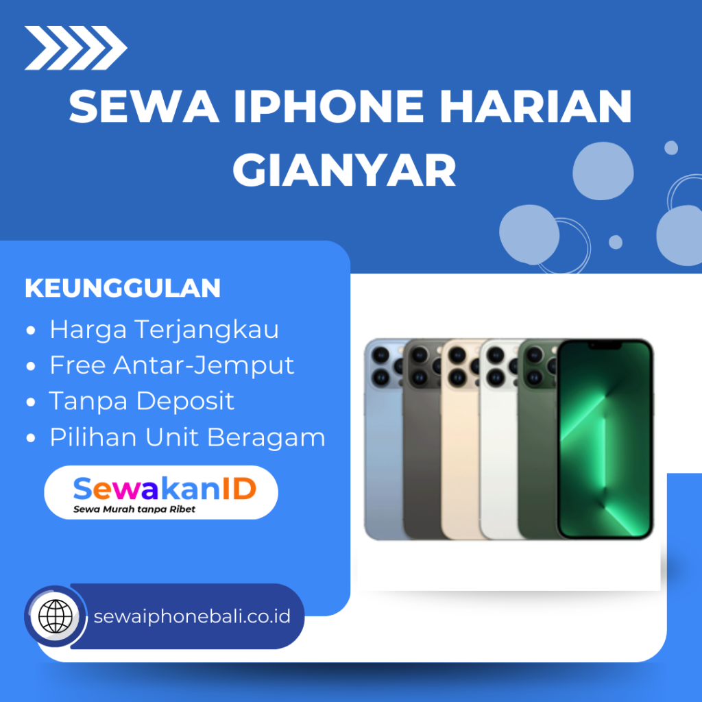 Sewa iPhone Harian Gianyar