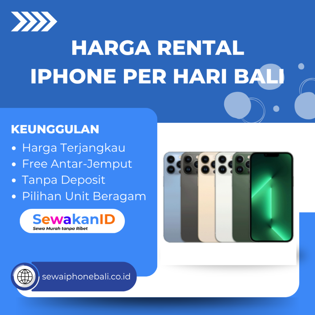 Harga Rental iPhone per Hari Bali