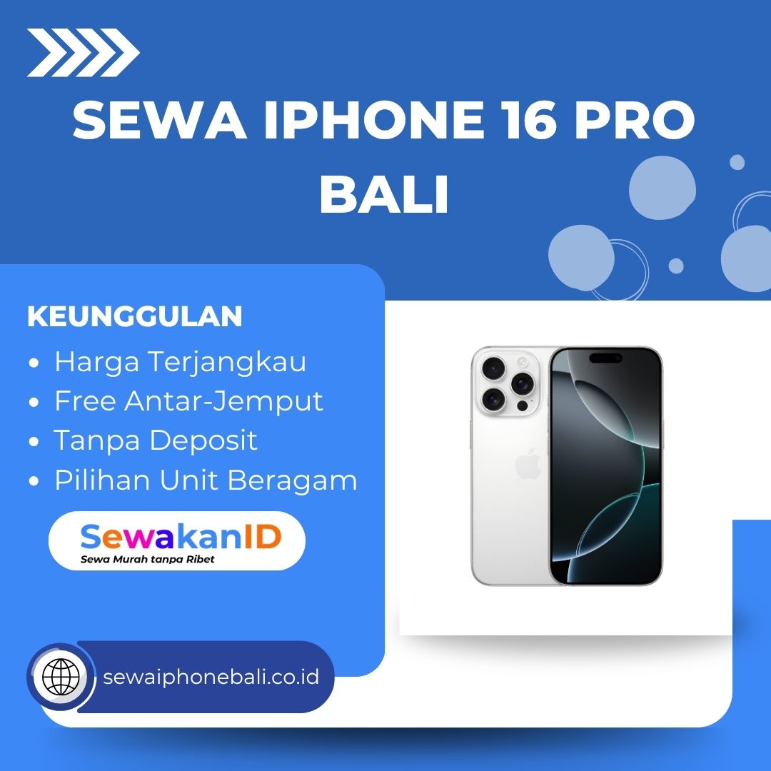 Sewa iPhone 16 Pro Bali