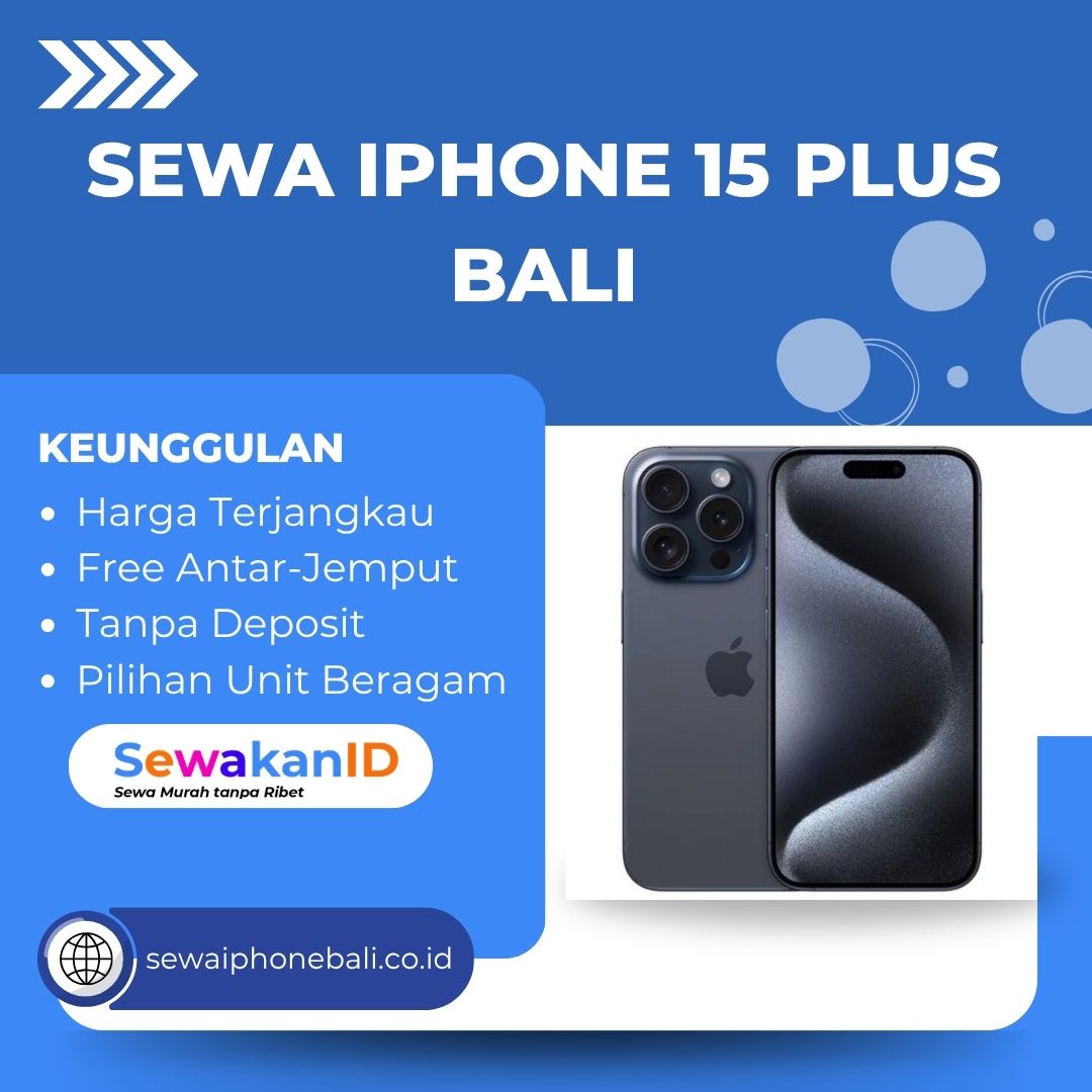 Sewa iPhone 15 Plus Bali